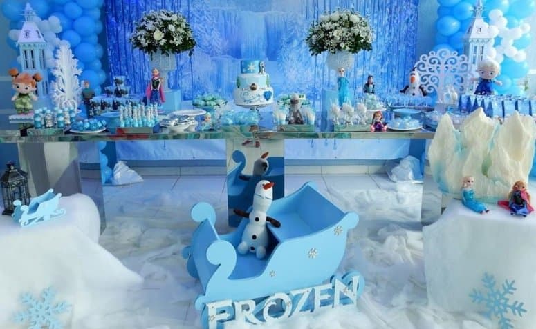 Referência de decoração Frozen