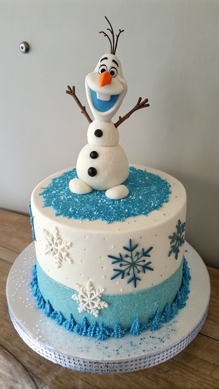 Referência de bolo temático Frozen