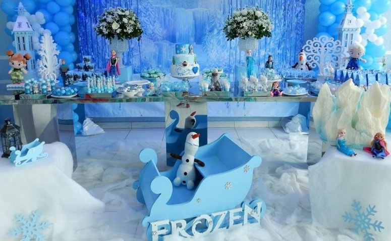 Referência de decoração Frozen